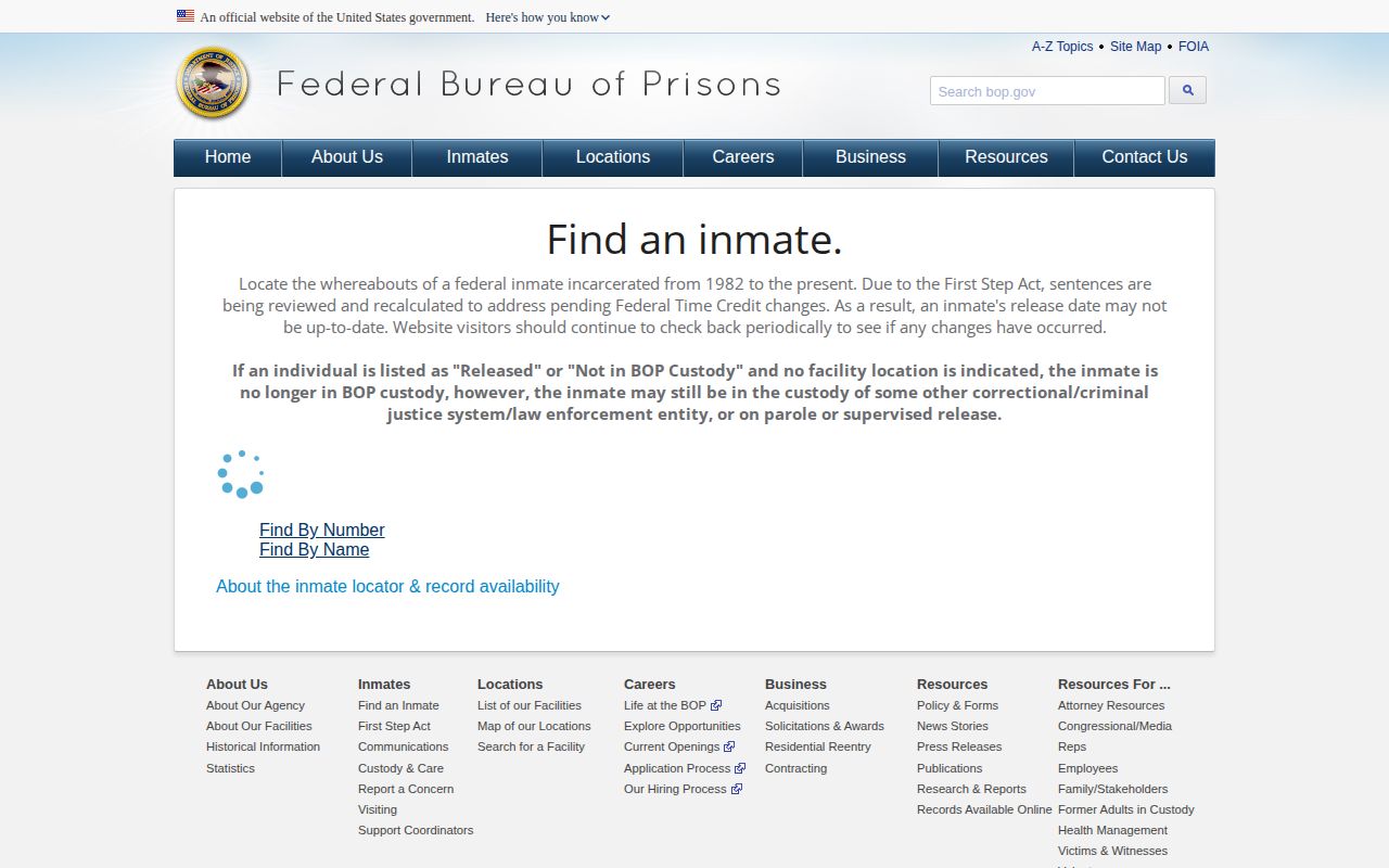 Federal BOP released inmate result connected to Denton County